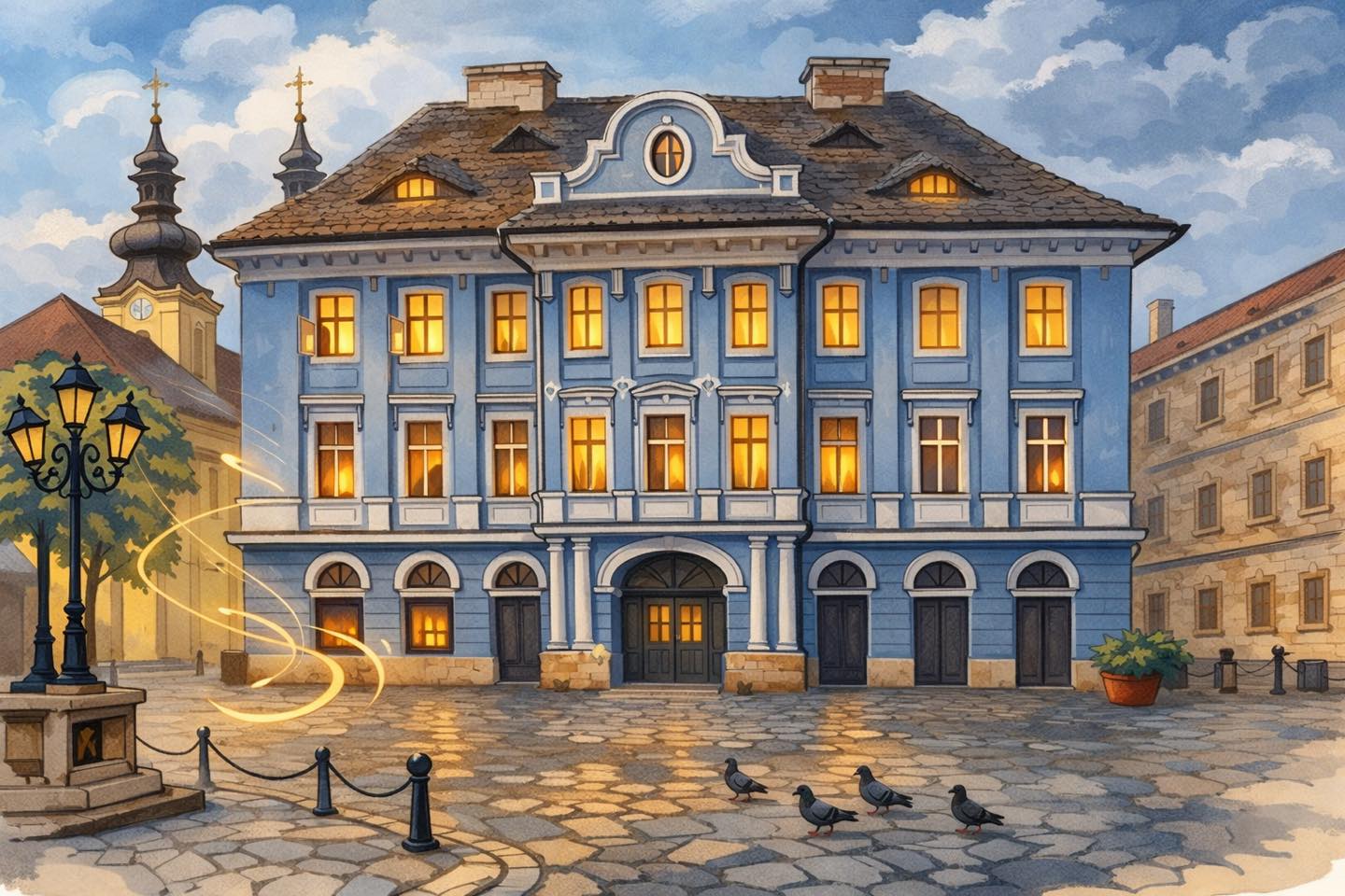 Casa Comunității Ortodoxe Sârbe – Piața Unirii (ilustrație)