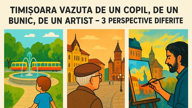 Timișoara văzută de un copil, de un bunic, de un artist – 3 perspective diferite